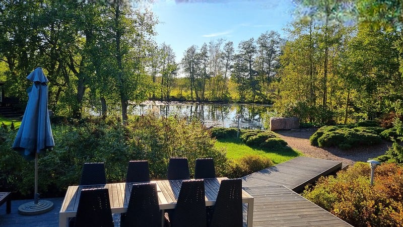 Kivikoski, piha kesällä
