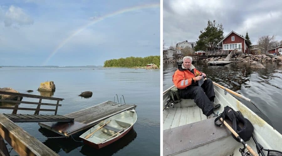 Rantakari_kalamokki Rantakarin mökki soveltuu mainiosti kaikenlaisten kalastusreissujen tukikohdaksi