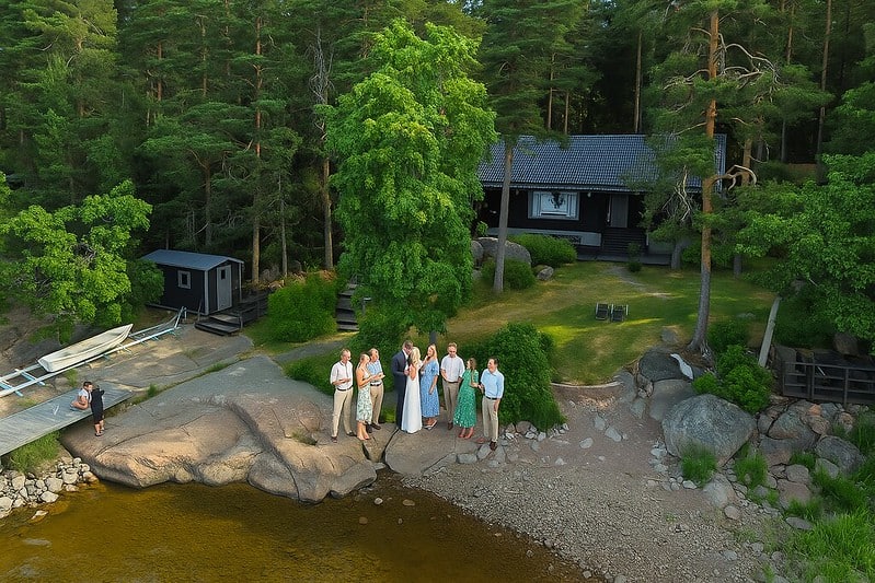 Ympäristöystävällinen rentoutumiskohde ja mökkikohde Suomessa, idyllinen mökki ja rauhallinen luontoympäristö.