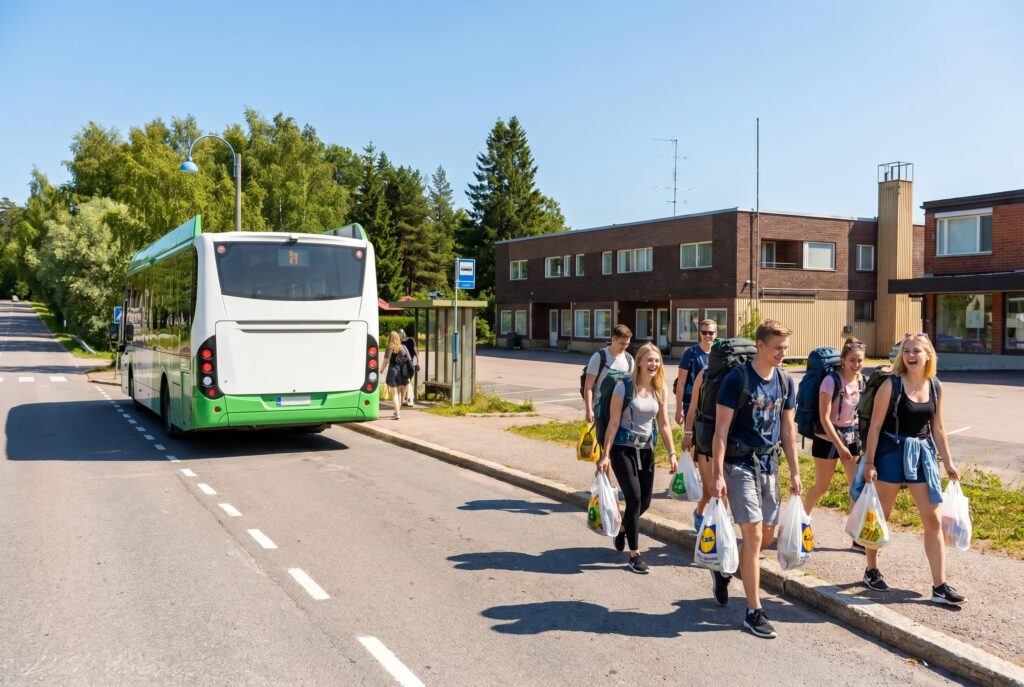 Bussilla Pyhtään Kirkonkylään